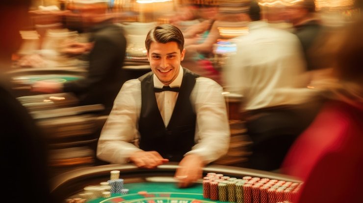 Antarmuka live blackjack SA Gaming di desa 88 menunjukkan kartu dealer dan pilihan pemain